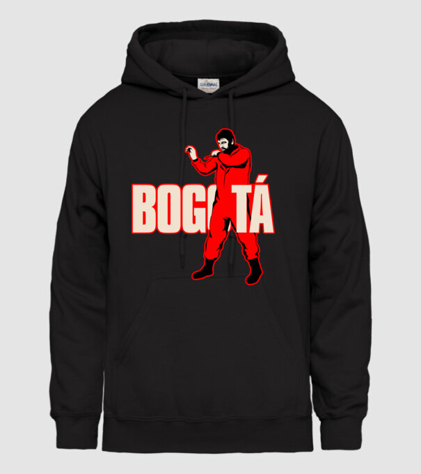 bogota la casa de papel model negru pe tricou