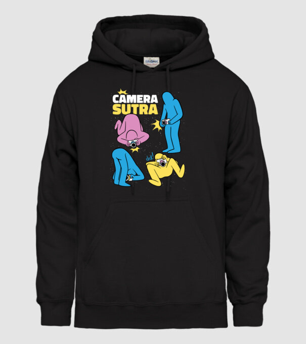 Camera sutra 2 model negru pe tricou
