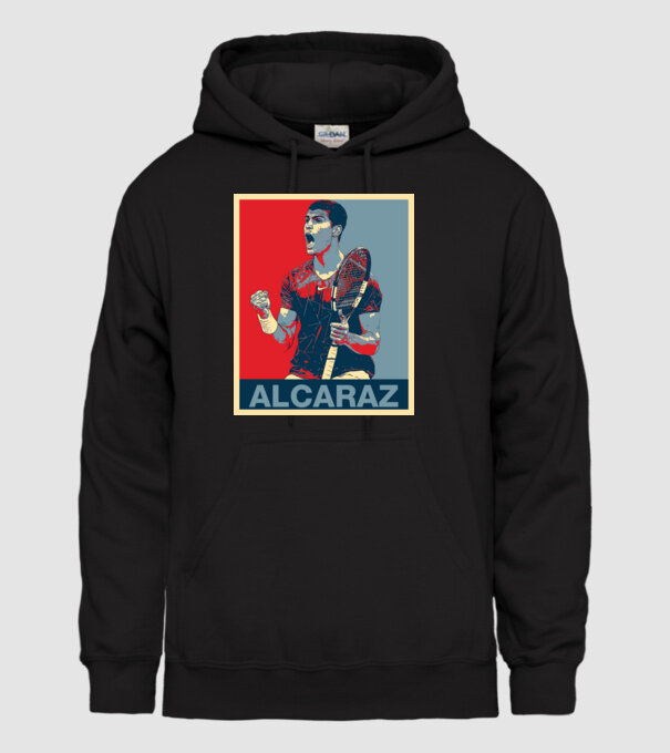 Carlos Alcaraz model negru pe tricou