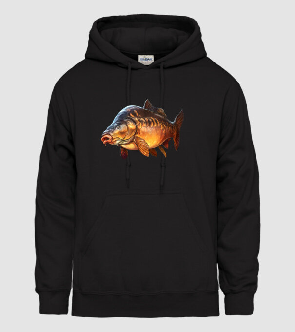 Carp model negru pe tricou