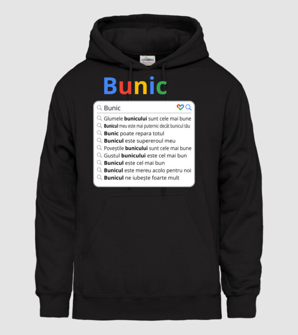 căutare Google Bunic model negru pe tricou
