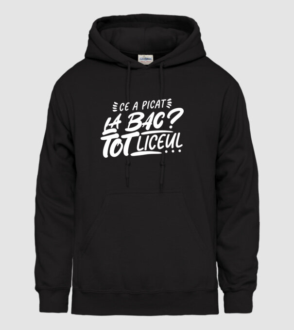 Ce a picat la bac model negru pe tricou