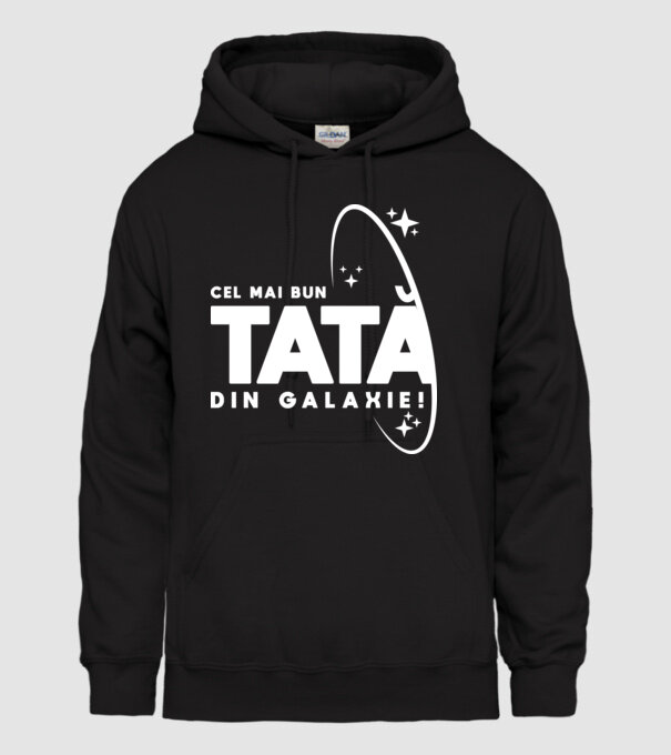Cel mai bun tată din Galaxie! model negru pe tricou