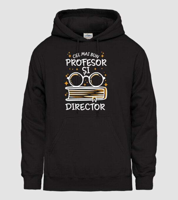 Cel mai profesor director model negru pe tricou
