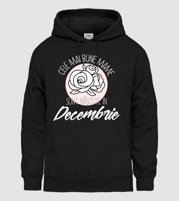 Cele mai bune mame sunt născute în Decembrie model negru pe tricou