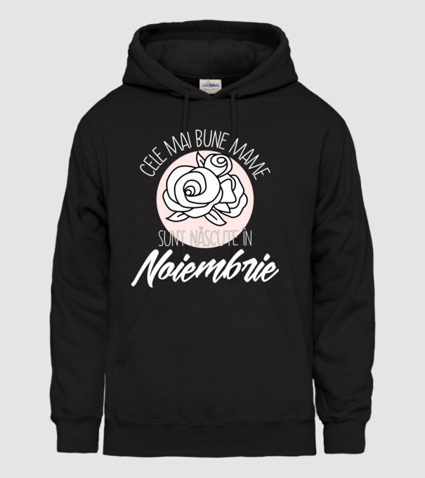 Cele mai bune mame sunt născute în Noiembrie model negru pe tricou