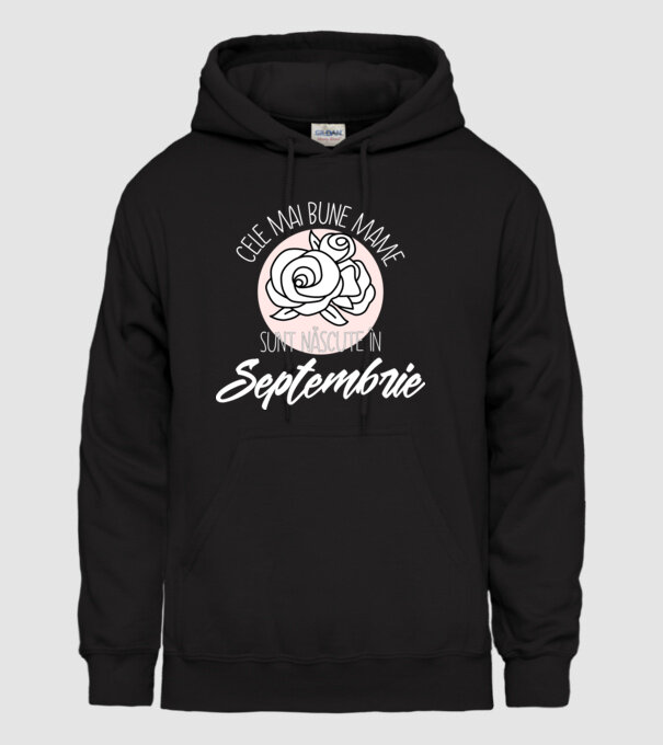 Cele mai bune mame sunt născute Septembrie model negru pe tricou