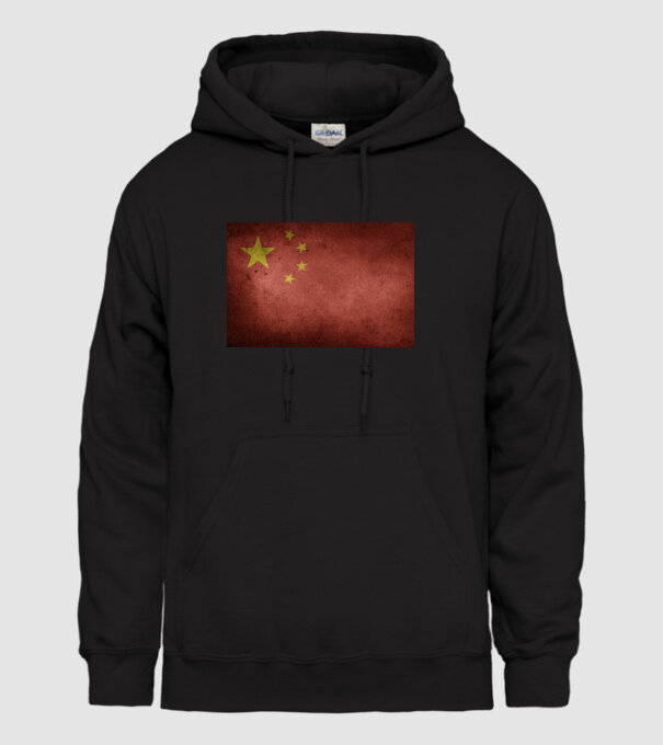 CHINA model negru pe tricou