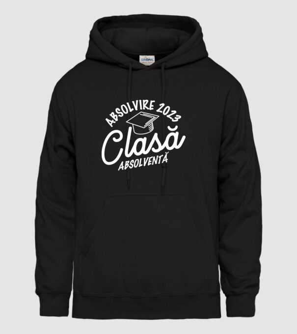 Clasă absolventă model negru pe tricou