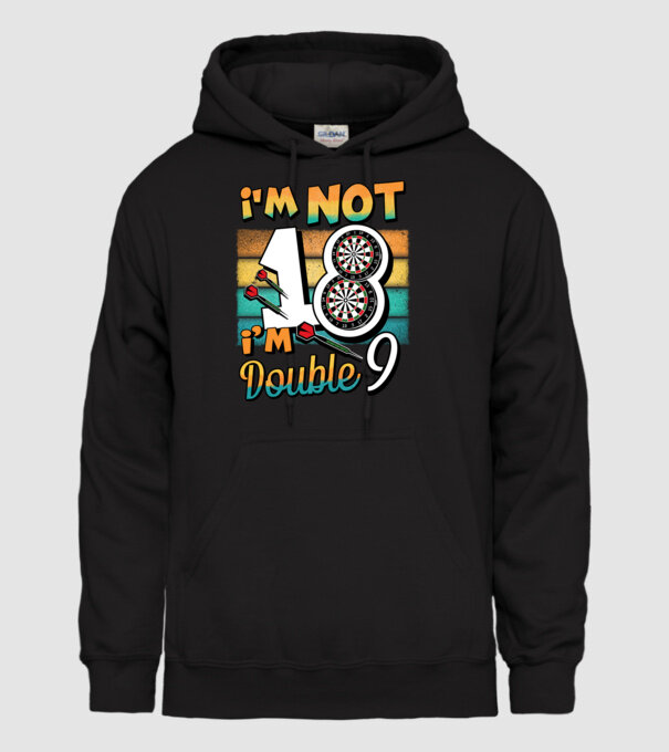 Darts Birthday 18 years old model negru pe tricou