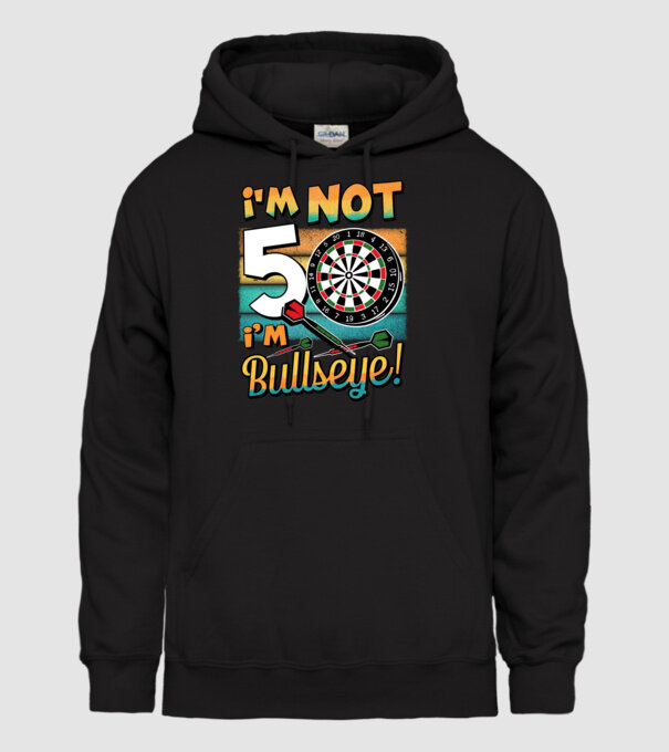 Darts Birthday 50 years old model negru pe tricou