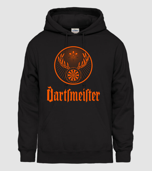 Dartsmeister Dark model negru pe tricou