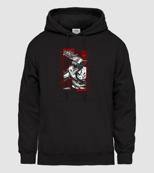 Denji Chainsaw man model negru pe tricou