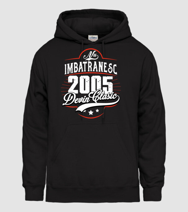 Devin Clasic - 2005 model negru pe tricou