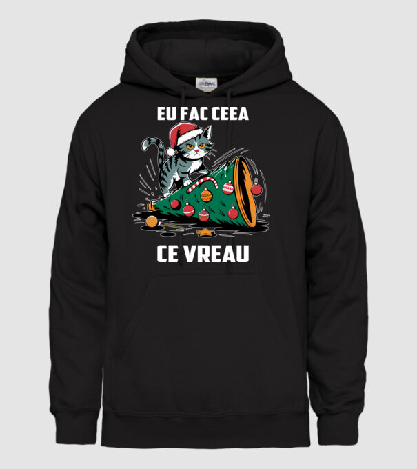 Eu fac ceea ce vreau Negru model negru pe tricou