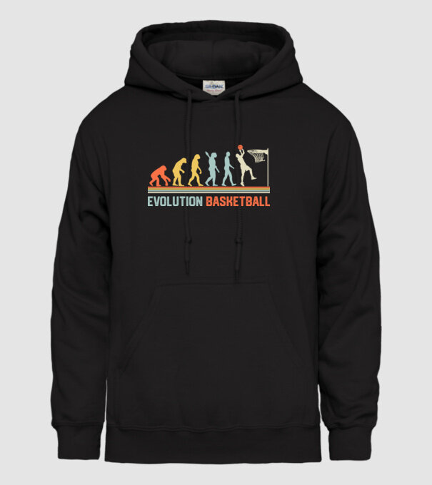 Evolution basketball model negru pe tricou