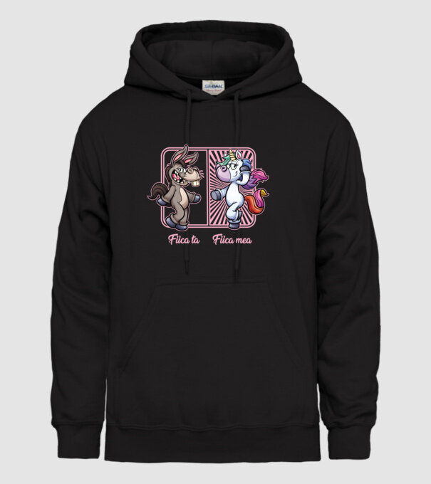 fiica ta - fiica mea model negru pe tricou