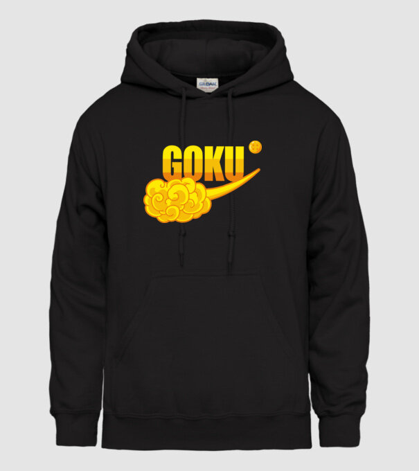goku cloud model negru pe tricou