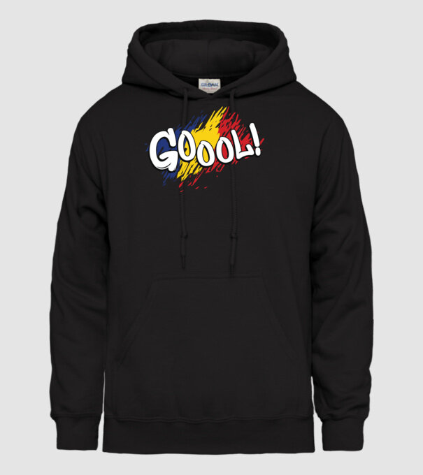 GOOOL model negru pe tricou