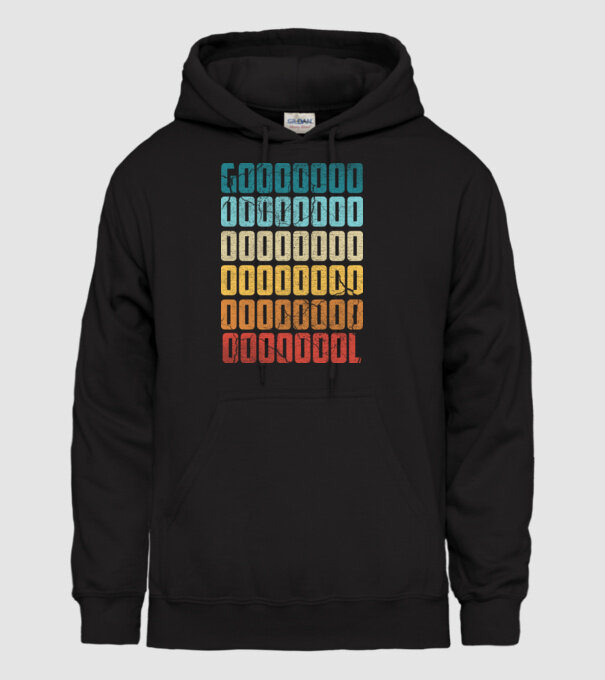 GOOOL retro model negru pe tricou