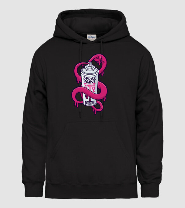 Graffiti model negru pe tricou