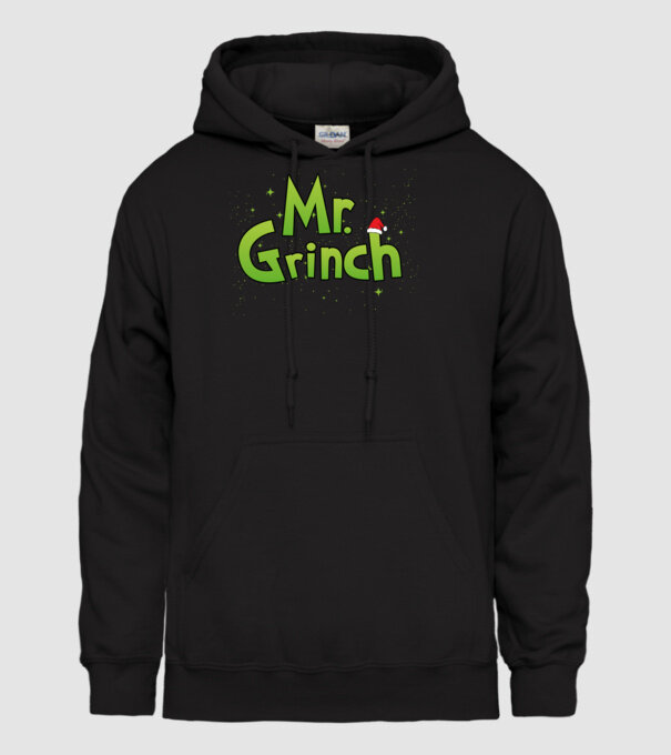 Grinch Family Mr Grinch model negru pe tricou