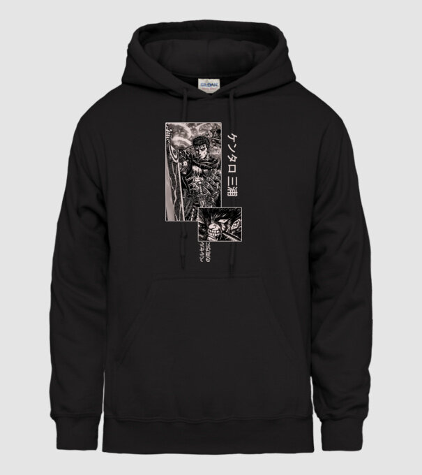 Guts Berserk model negru pe tricou