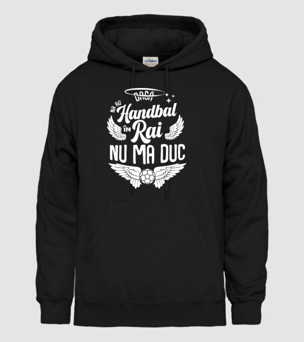 Handbal în Rai model negru pe tricou