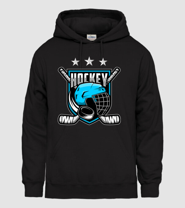 Hockey model negru pe tricou