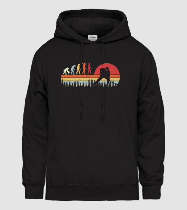 Hockey evolution model negru pe tricou