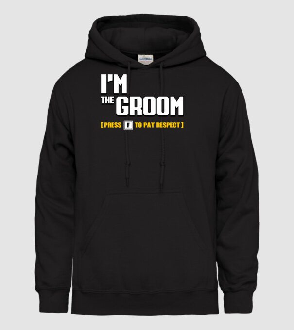 I'm the Groom model negru pe tricou