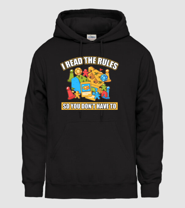 I read the rules model negru pe tricou