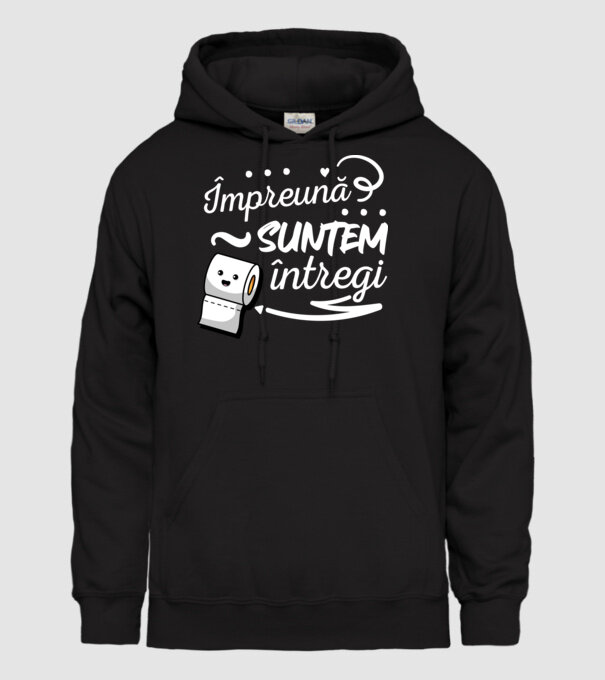 Împreună suntem întregi! model negru pe tricou