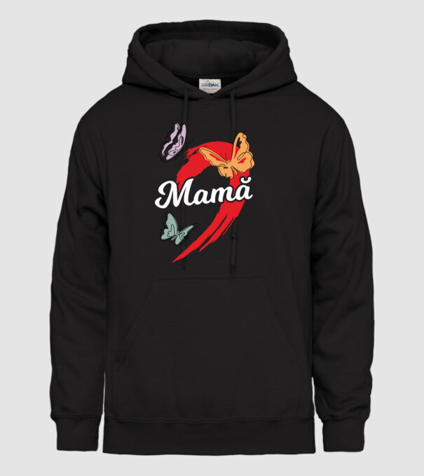 Mamă model negru pe tricou