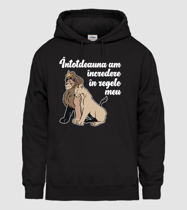 Întotdeauna am încredere în regele meu model negru pe tricou