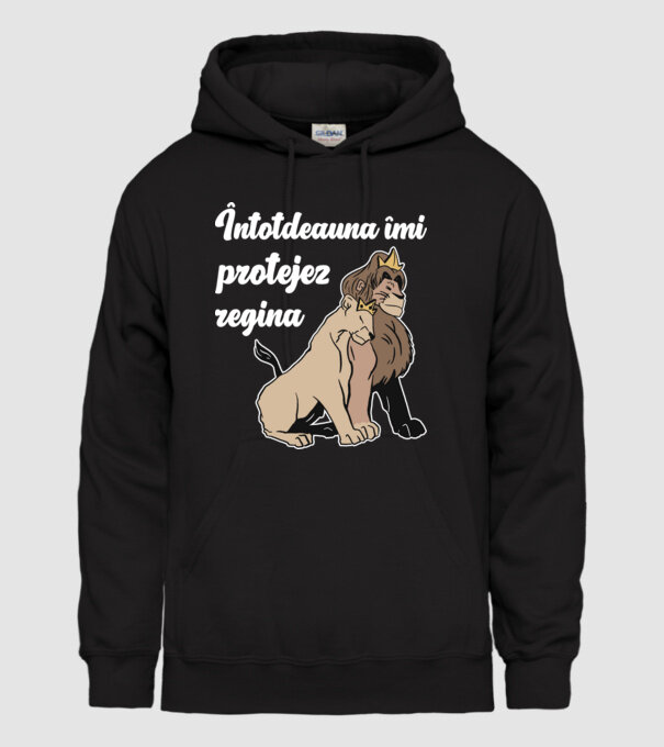 Întotdeauna îmi protejez regina model negru pe tricou