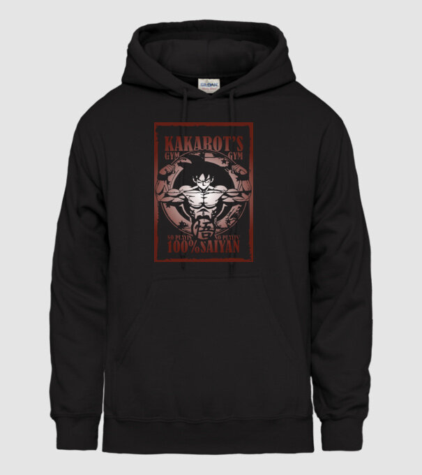kakarots gym dragonball model negru pe tricou