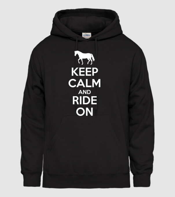 keep calm model negru pe tricou