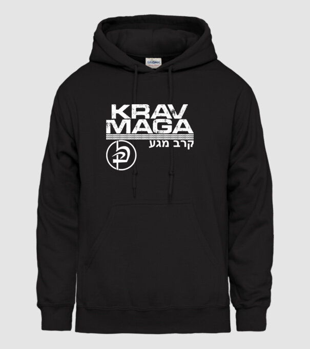 Krav Maga model negru pe tricou