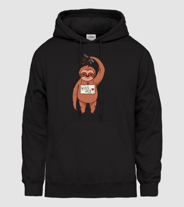 Leneș model negru pe tricou