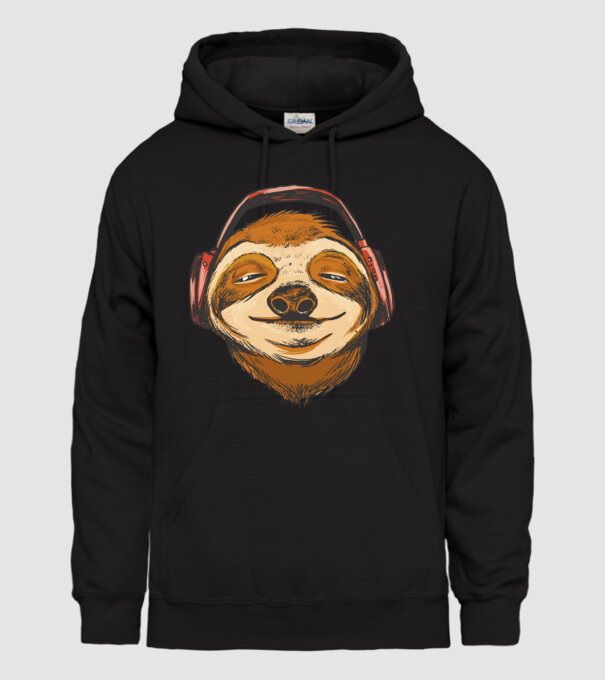 Leneș model negru pe tricou