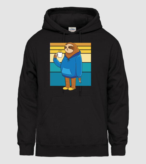 Leneș model negru pe tricou