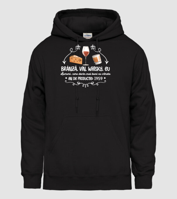 Lucruri, care devin mai buni cu vârsta 1959 65 de ani model negru pe tricou