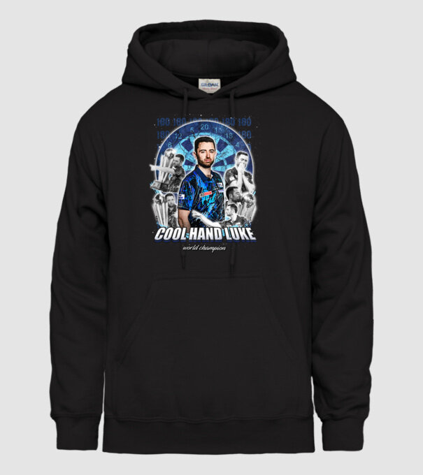 Luke Humphries World Champion model negru pe tricou