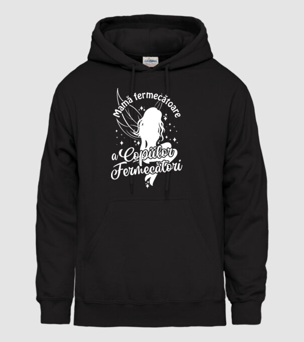 Mamă fermecătoare a copiilor fermecători model negru pe tricou