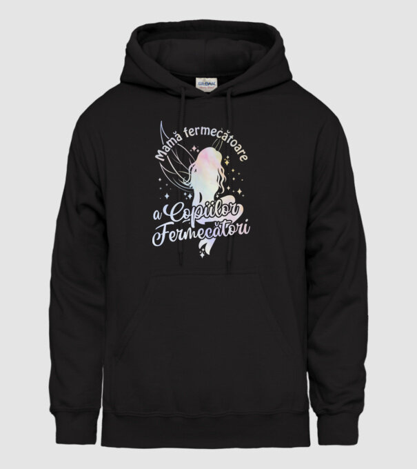 Mamă fermecătoare a copiilor fermecători model negru pe tricou