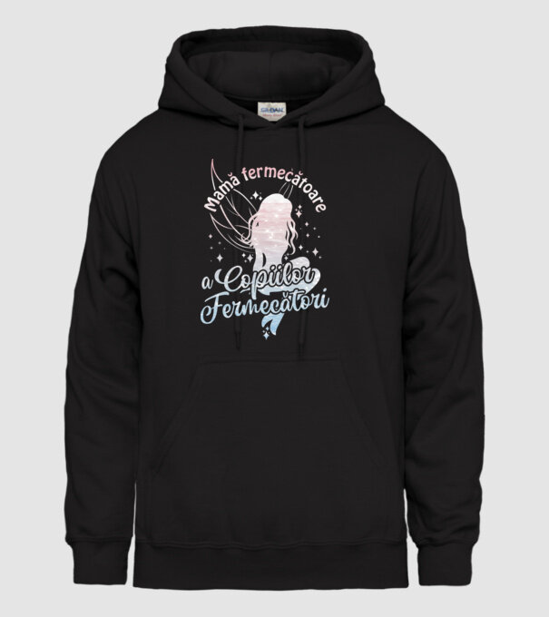 Mamă fermecătoare a copiilor fermecători model negru pe tricou