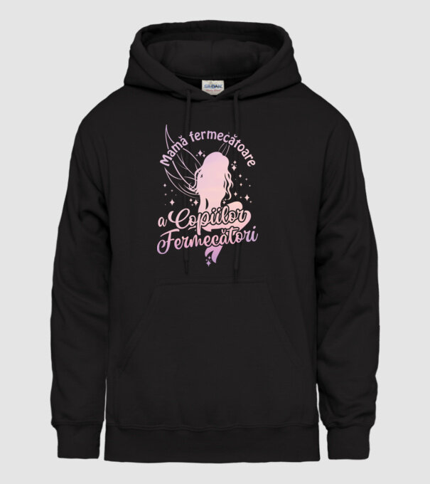 Mamă fermecătoare a copiilor fermecători model negru pe tricou