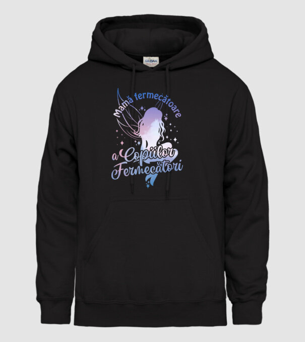 Mamă fermecătoare a copiilor fermecători model negru pe tricou