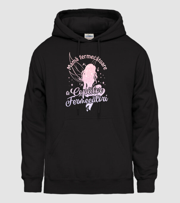 Mamă fermecătoare a copiilor fermecători model negru pe tricou